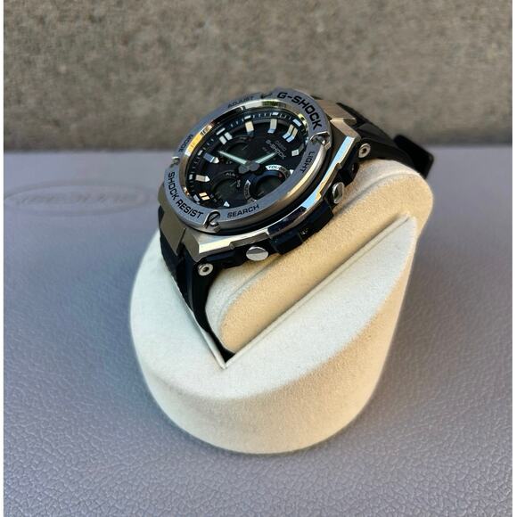 Casio G-Shock G-Steel GST-W110-1AJF Tough Solar Analog Digital Black Resin Watch main image 5